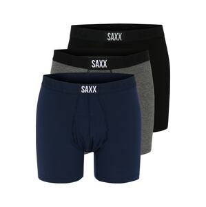 SAXX Športové nohavičky  námornícka modrá / sivá melírovaná / čierna / biela