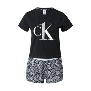 Calvin Klein Pyžamo  čierna / biela