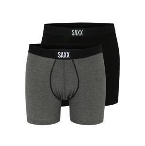 SAXX Športové nohavičky  sivá melírovaná / čierna / biela