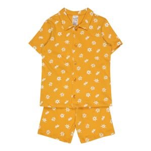 SCHIESSER Pyžamo  svetlomodrá / zlatá žltá / biela