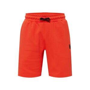 Superdry Športové nohavice  neónovo oranžová / čierna