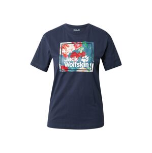 JACK WOLFSKIN Funkčné tričko  modrosivá / nefritová / červená / biela