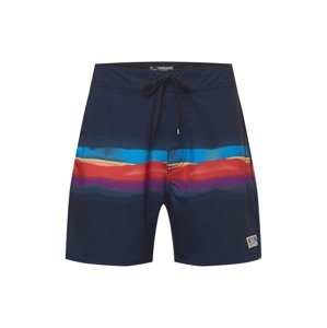 RIP CURL Surferské šortky 'MAMA FIZZ'  modrá / námornícka modrá / žltá / tmavofialová / červená