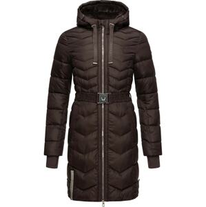 NAVAHOO Zimný kabát 'Alpenveilchen'  čokoládová / sivá