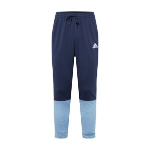 ADIDAS SPORTSWEAR Športové nohavice  tmavomodrá / modrá melírovaná / biela