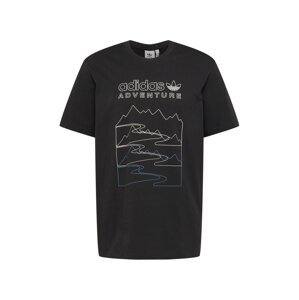ADIDAS ORIGINALS Tričko 'Adventure Mountain Front'  modrá / čierna / biela