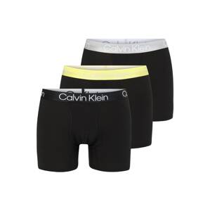 Calvin Klein Underwear Boxerky  svetložltá / sivá / čierna / biela