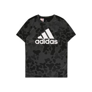 ADIDAS SPORTSWEAR Funkčné tričko  antracitová / tmavosivá / čierna / biela