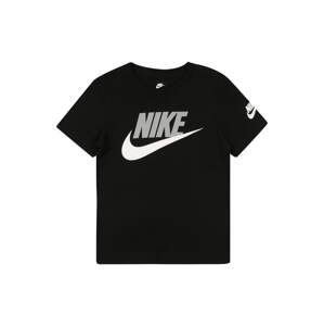 Nike Sportswear Tričko 'FUTURA EVERGREEN'  sivá / čierna / biela
