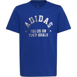 ADIDAS SPORTSWEAR Funkčné tričko 'Graphic'  modrá / sivá / biela