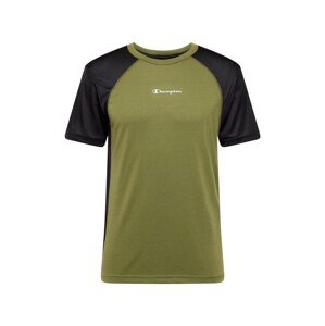 Champion Authentic Athletic Apparel Funkčné tričko  olivová / čierna / biela
