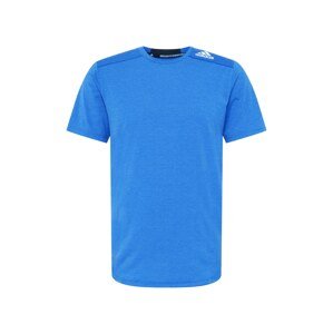 ADIDAS SPORTSWEAR Funkčné tričko  modrá melírovaná / biela