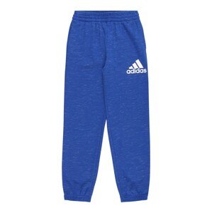 ADIDAS SPORTSWEAR Športové nohavice  modrá melírovaná / biela