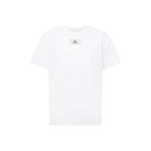 ADIDAS SPORTSWEAR Funkčné tričko 'Essentials Feelvivid Drop Shoulder'  sivá / čierna / biela
