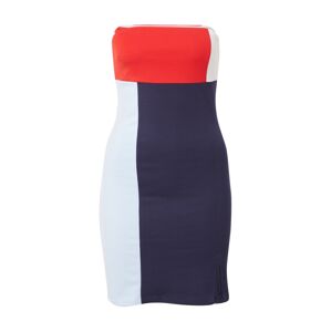 Tommy Jeans Letné šaty 'Bodycon'  námornícka modrá / svetlomodrá / červená / biela