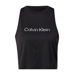 Calvin Klein Sport Športový top  čierna / biela