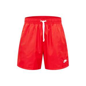 Nike Sportswear Nohavice 'Essentials'  červená / biela