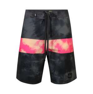 QUIKSILVER Surferské šortky 'HIGHLITE'  svetlooranžová / ružová / čierna melírovaná