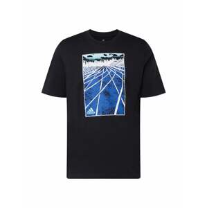 ADIDAS PERFORMANCE Funkčné tričko  modrá / svetlomodrá / čierna / biela