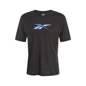 Reebok Sport Funkčné tričko 'Graphic Athlete'  modrá / čierna / biela