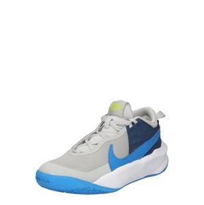 NIKE Športová obuv ' Team Hustle D 10'  modrá / tmavomodrá / žltá / sivá