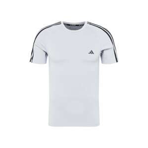 ADIDAS PERFORMANCE Funkčné tričko 'Techfit 3-Stripes '  svetlosivá / čierna