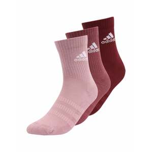 ADIDAS SPORTSWEAR Športové ponožky 'CUSH'  ružová / vínovo červená / melónová / biela
