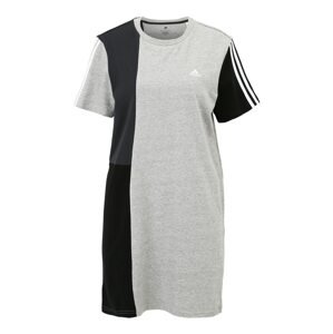 ADIDAS SPORTSWEAR Športové šaty  sivá / tmavosivá / čierna