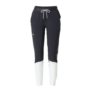 UNDER ARMOUR Športové nohavice  pastelovo ružová / čierna / biela