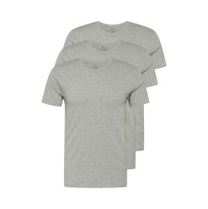 Polo Ralph Lauren Tričko 'Spring Start'  sivá melírovaná / biela