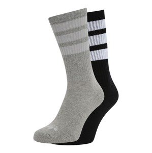ADIDAS ORIGINALS Ponožky '3-Stripes Crew '  sivá melírovaná / čierna / biela