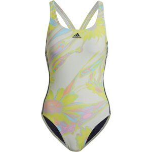 ADIDAS SPORTSWEAR Športové jednodielne plavky 'Positivisea 3-Stripes'  svetlomodrá / trstinová / pastelovo zelená / marhuľová