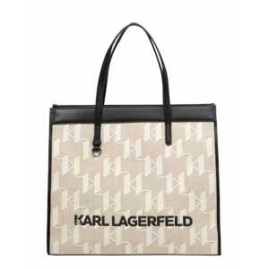 Karl Lagerfeld Shopper  béžová / čierna / biela ako vlna