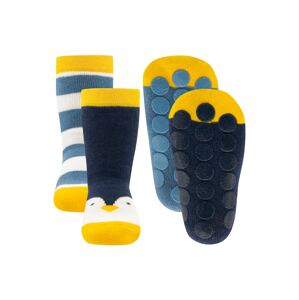 EWERS Ponožky  dymovo modrá / tmavomodrá / žltá / biela