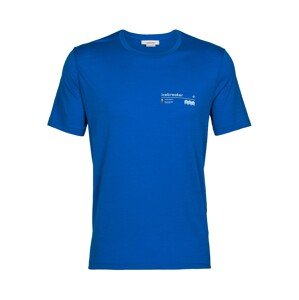ICEBREAKER Funkčné tričko 'M Tech Lite II SS Tee Alpine Zone'  modrá / ružová / biela