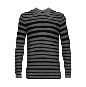 ICEBREAKER Športový sveter 'Waypoint'  sivá / čierna
