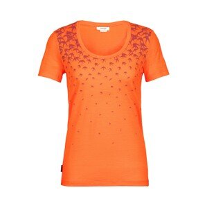 ICEBREAKER Funkčné tričko 'W Tech Lite II SS'  oranžová / bordová