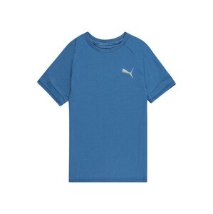 PUMA Funkčné tričko 'Evostripe'  modrá / strieborná