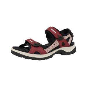 ECCO Trekingové sandále 'Offroad'  svetloružová / červená / čierna