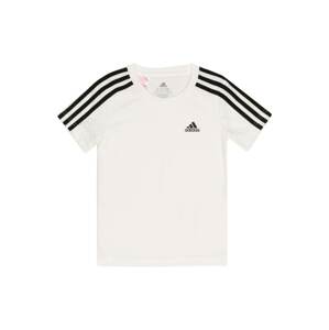 ADIDAS SPORTSWEAR Funkčné tričko 'Designed 2 Move 3-Stripes'  čierna / biela