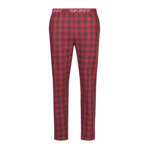Skiny Pyžamové nohavice  červená / čierna / biela