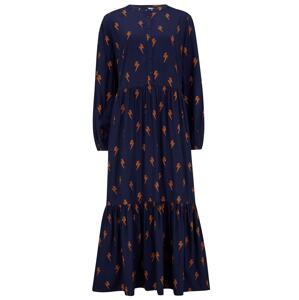 Sugarhill Brighton Košeľové šaty 'ESTHER'  námornícka modrá / oranžová