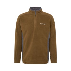COLUMBIA Športový sveter 'Klamath Range II'  tmavosivá / olivová