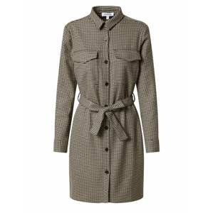 EDITED Košeľové šaty 'Annabel'  béžová / sivá