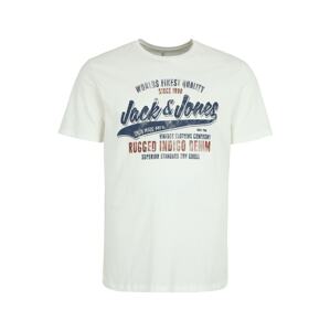 Jack & Jones Plus Tričko 'BOOSTER'  námornícka modrá / krvavo červená / biela
