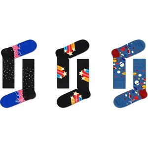 Happy Socks Ponožky  béžová / modrá / červená / čierna