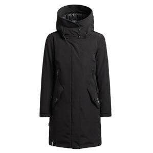 khujo Zimný kabát 'Charlyn 3'  čierna / biela