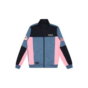 ADIDAS ORIGINALS Prechodná bunda  modrosivá / ružová / čierna / biela