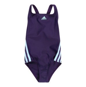 ADIDAS PERFORMANCE Športové plavky 'Athly V 3-Stripes'  svetlomodrá / tmavofialová