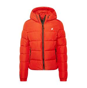 Superdry Zimná bunda  červená / biela